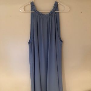 Blue shift dress